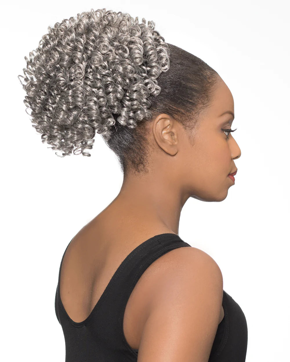 Alicia Foxy Silver Synthetic Ponytail (Drawstring) - DS14 - 14661