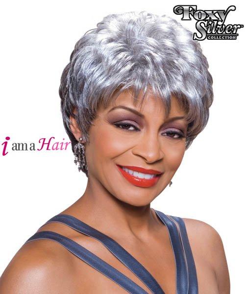 Foxy Silver Synthetic Full Wig - DIANE