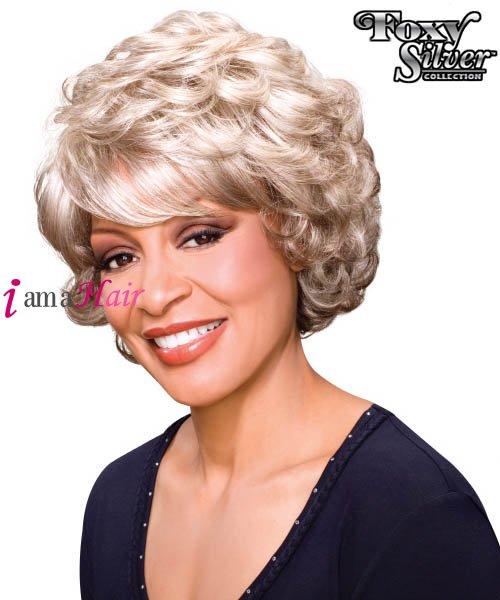 Foxy Silver Synthetic Full Wig - LOIS