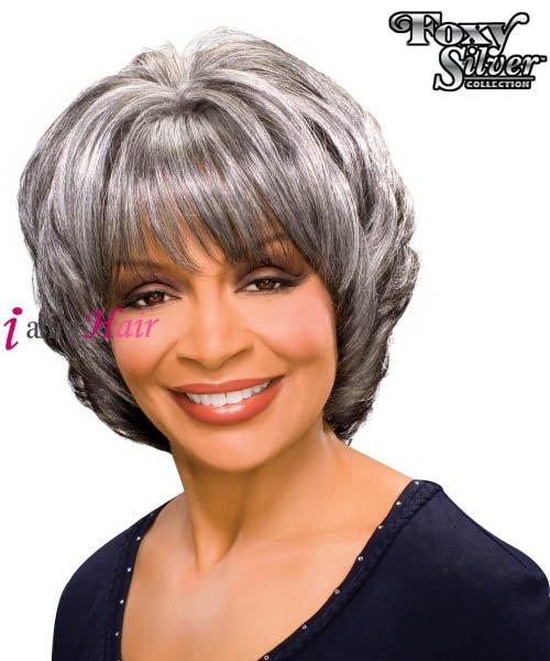 Foxy Silver Synthetic Full Wig - MARGARET