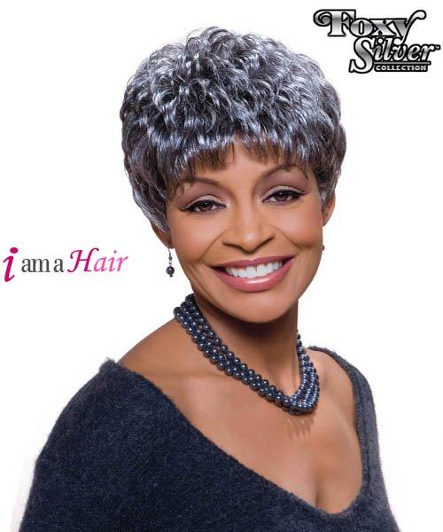 Foxy Silver Synthetic Full Wig - SASSY