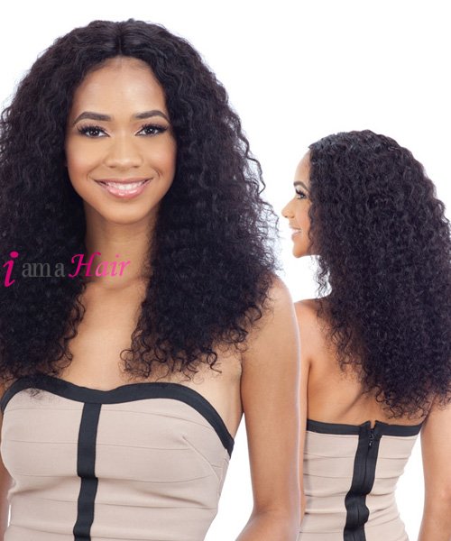 Shake-N-Go Naked 100 % Remi Human Hair  Lace Front Wig W&W - Natural Deep Wave