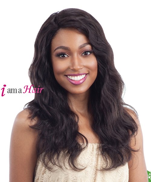 Shake-N-Go Naked 100 % Brazilian Pemium Deep Invisible Part Lace Front Wig -  Natural Wavy