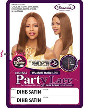 Load image into Gallery viewer, Vanessa DIHB SATIN - Human Hair Blend Party Lace 6&quot; Deep Lace Front Wig
