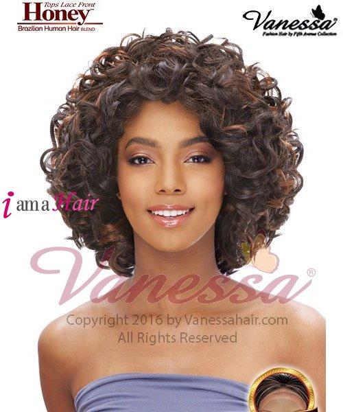 Vanessa Human Hair Blend Lace Front Wig - HONEY MIDEE