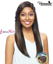Load image into Gallery viewer, Vanessa Human Hair Blend Triple J Part Lace Front Wig - TJ3 KAYO
