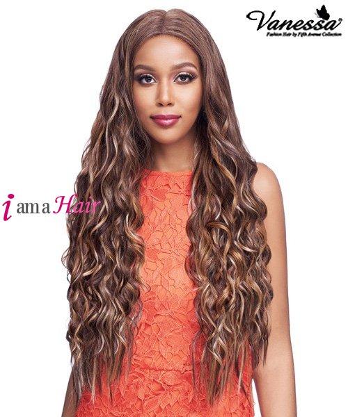 Vanessa Human Hair Blend Middle Part Designer Lace Front Wig - TMLA MALIBU